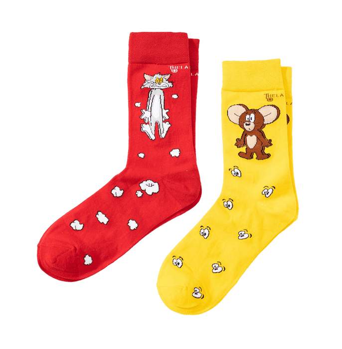 Tom And Jerry Pop Crew Unisex Socks - www.entertainmentstore.in