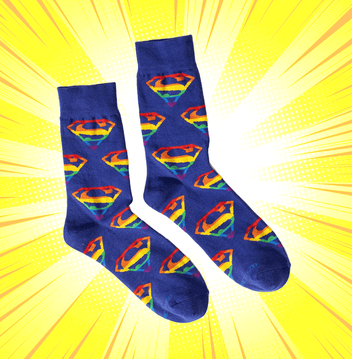 Dc Superman Pride Unisex Socks - www.entertainmentstore.in