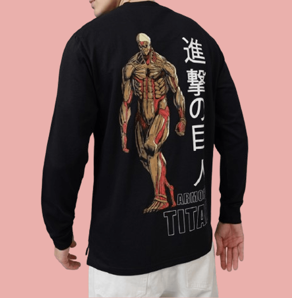 Attack On Titan Black Loose Fit Mens T Shirt