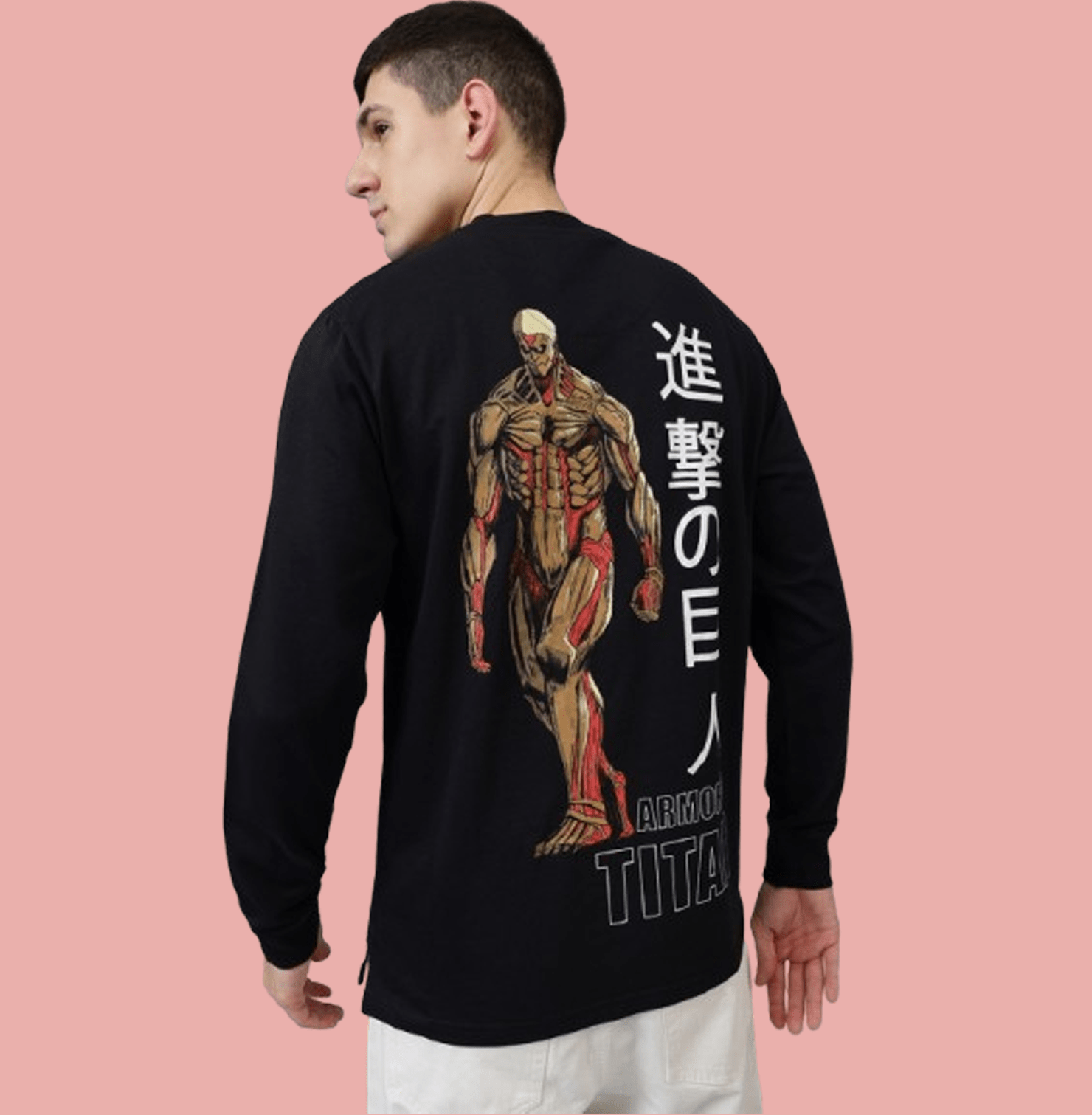 Attack On Titan Black Loose Fit Mens T Shirt