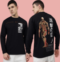 Attack On Titan Black Loose Fit Mens T Shirt