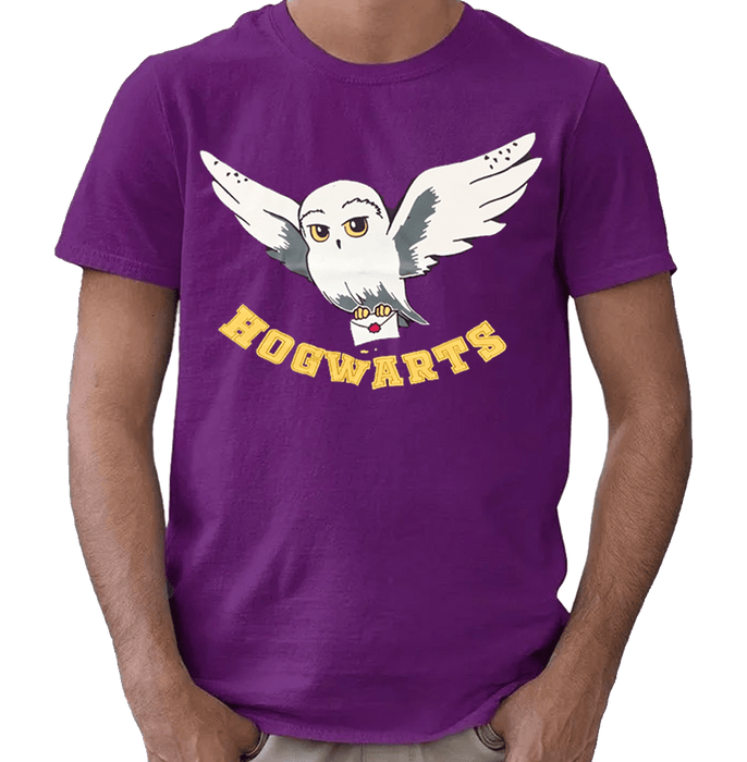 Harry Potter Hogwarts Purple T Shirt - www.entertainmentstore.in