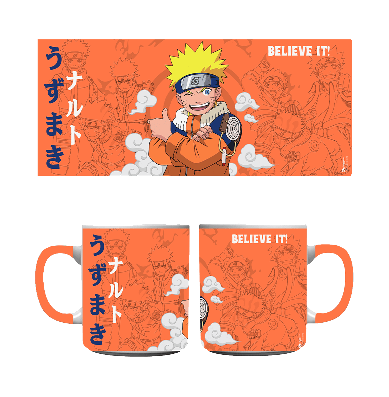 Naruto Shadow Jujustsu Orange Coffee Mug - www.entertainmentstore.in