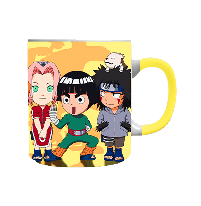 Naruto Chibi Group Yellow Coffee Mug - www.entertainmentstore.in
