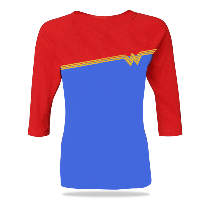 Wonder Woman Suits  Red / blue Womens Tops - www.entertainmentstore.in