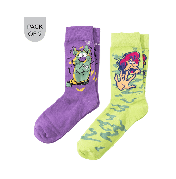 Scooby New Pop Pack Of 2 Unisex Socks - www.entertainmentstore.in