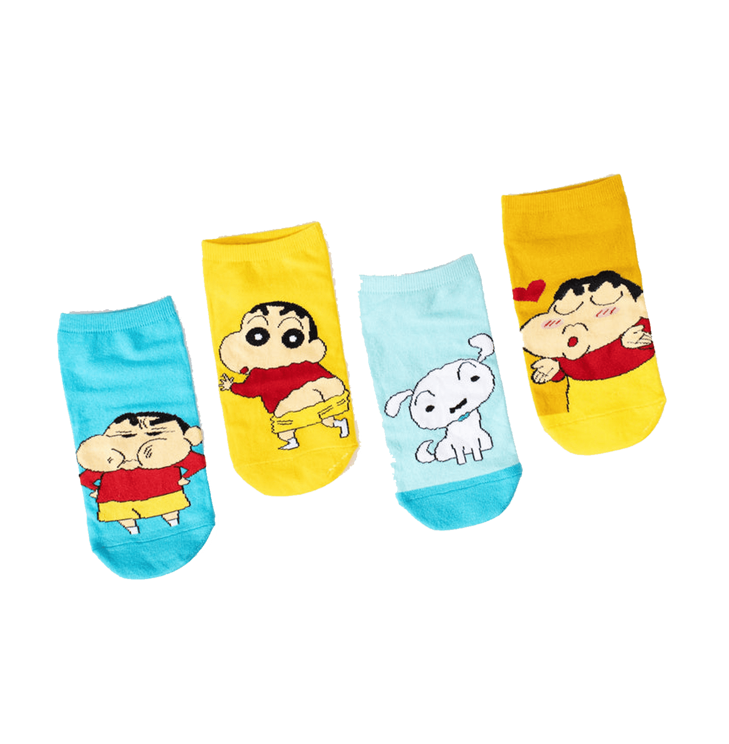 Shinchan Moods Pack Of 4 Unisex Socks - www.entertainmentstore.in