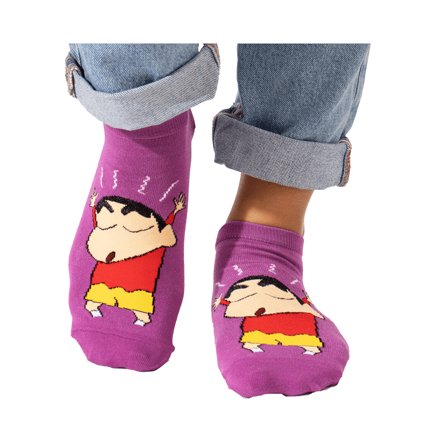 Shinchan Playful Music Pack Of 4 Unisex Socks - www.entertainmentstore.in