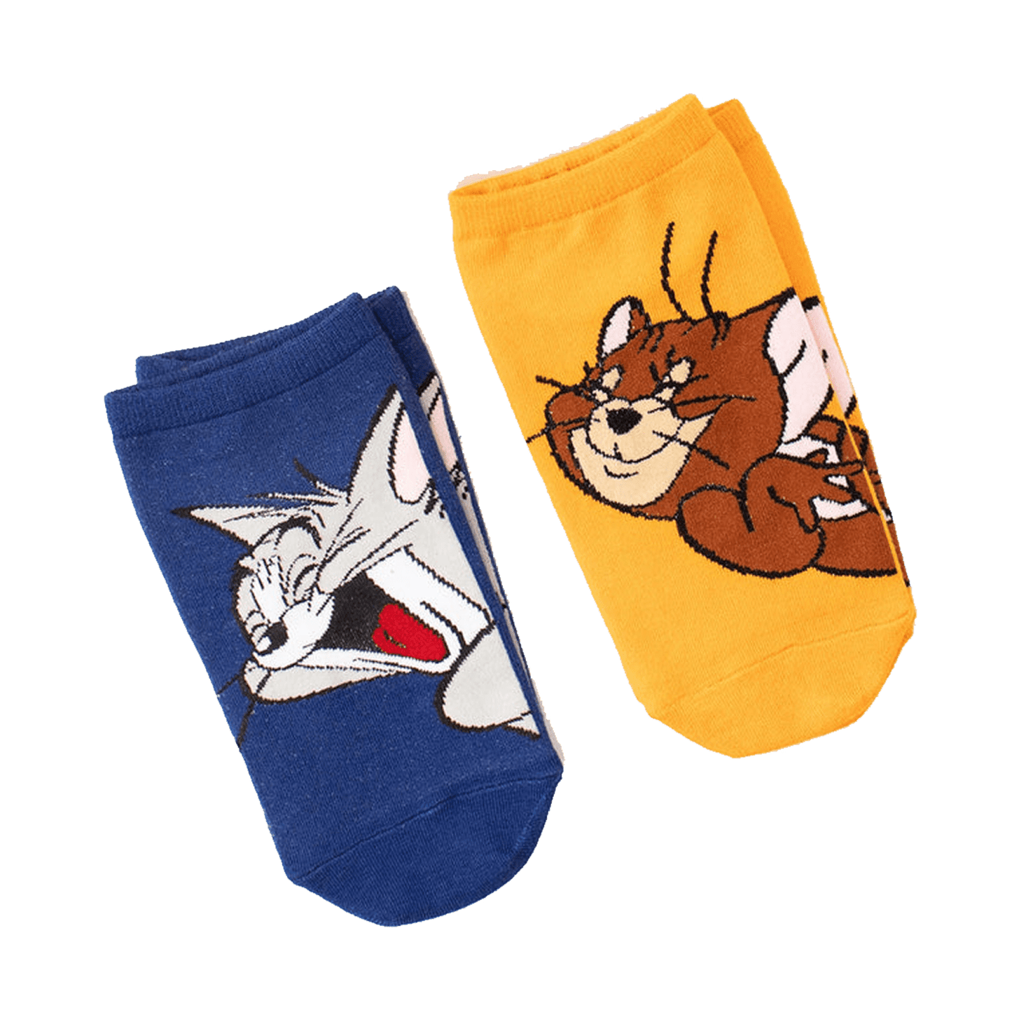 Tom And Jerry Smiling Pack Of 2 Unisex Socks - www.entertainmentstore.in