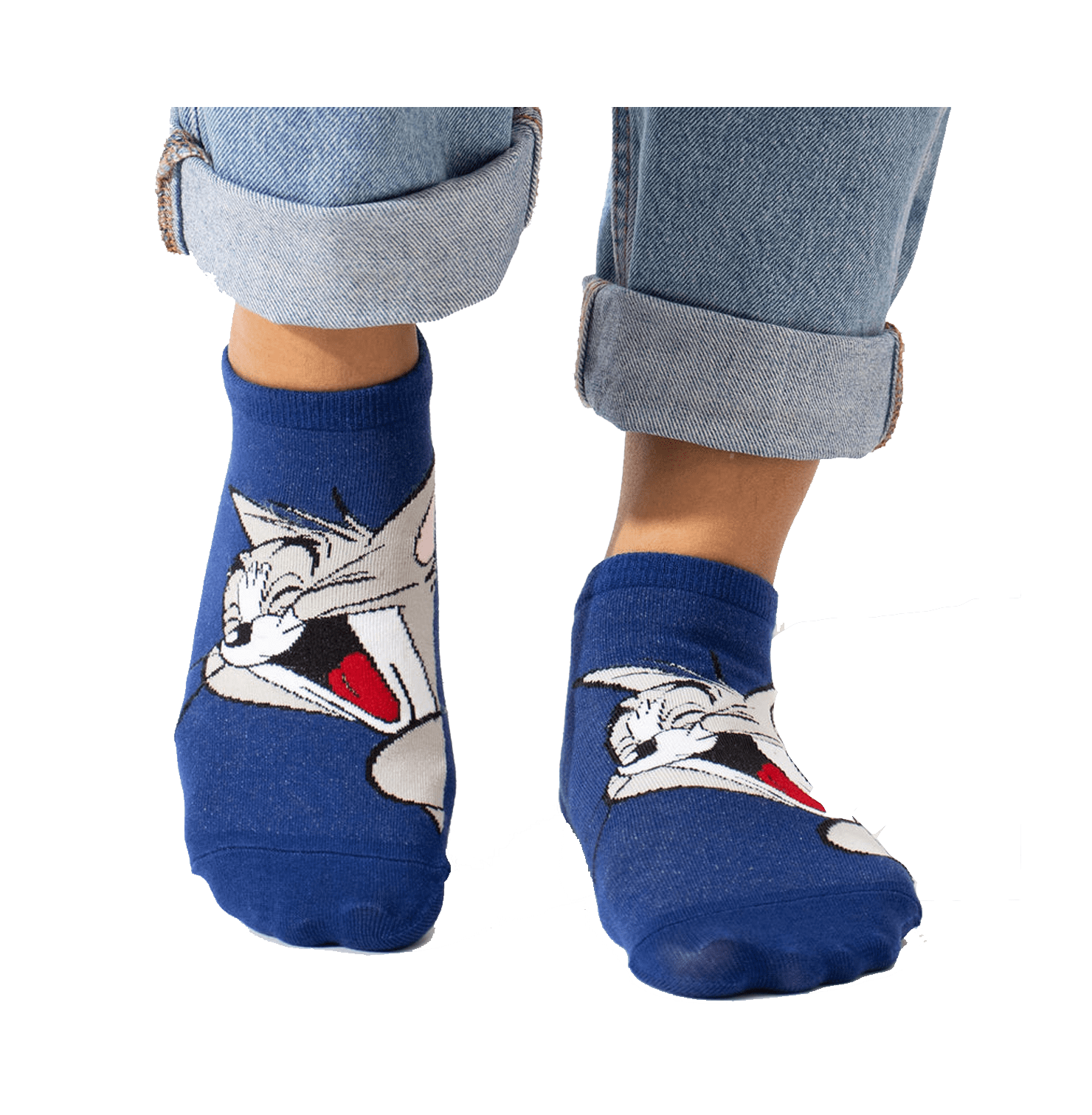 Tom And Jerry Smiling Pack Of 2 Unisex Socks - www.entertainmentstore.in