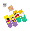 Shinchan Shiro A B Pack Of 2 Unisex Socks - www.entertainmentstore.in