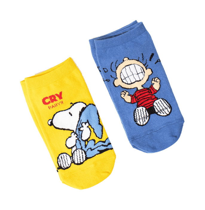Peanuts Cry Baby Pack Of 2 Unisex Socks - www.entertainmentstore.in