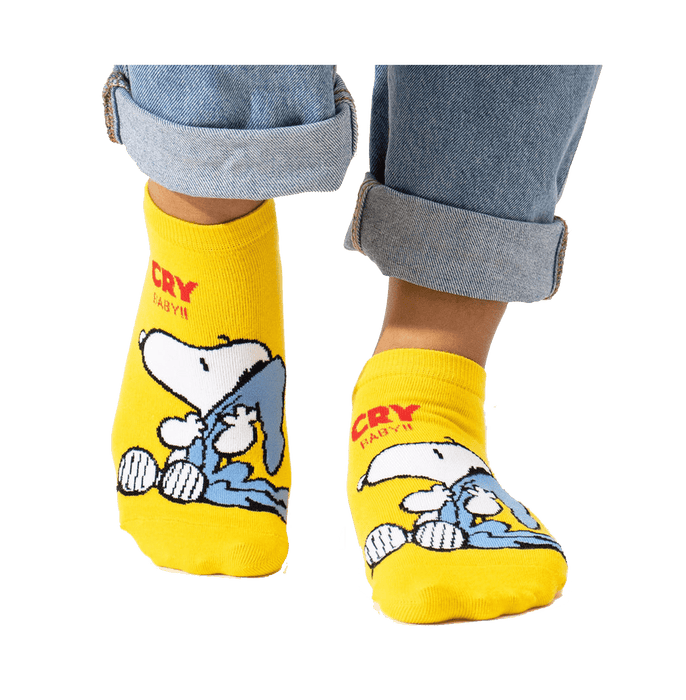 Peanuts Cry Baby Pack Of 2 Unisex Socks - www.entertainmentstore.in