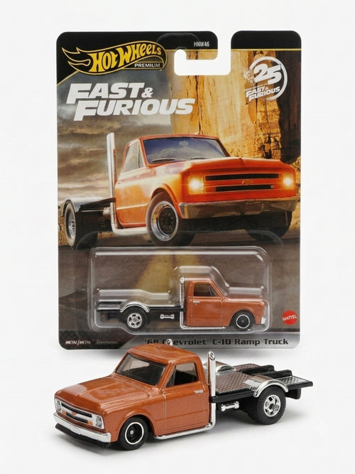 Hot Wheels Fast & Furious '67 Chevy C10 Truck, Orange