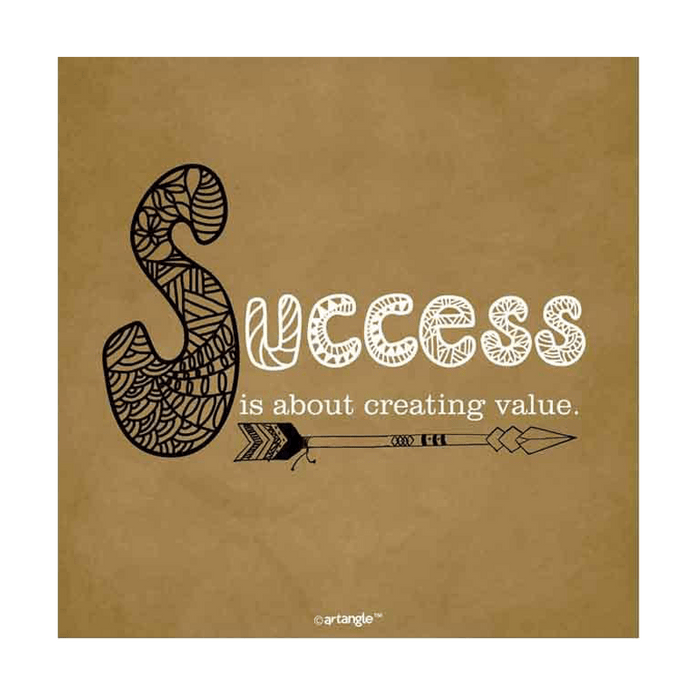 Success Is About Creating Valu Art Print - www.entertainmentstore.in