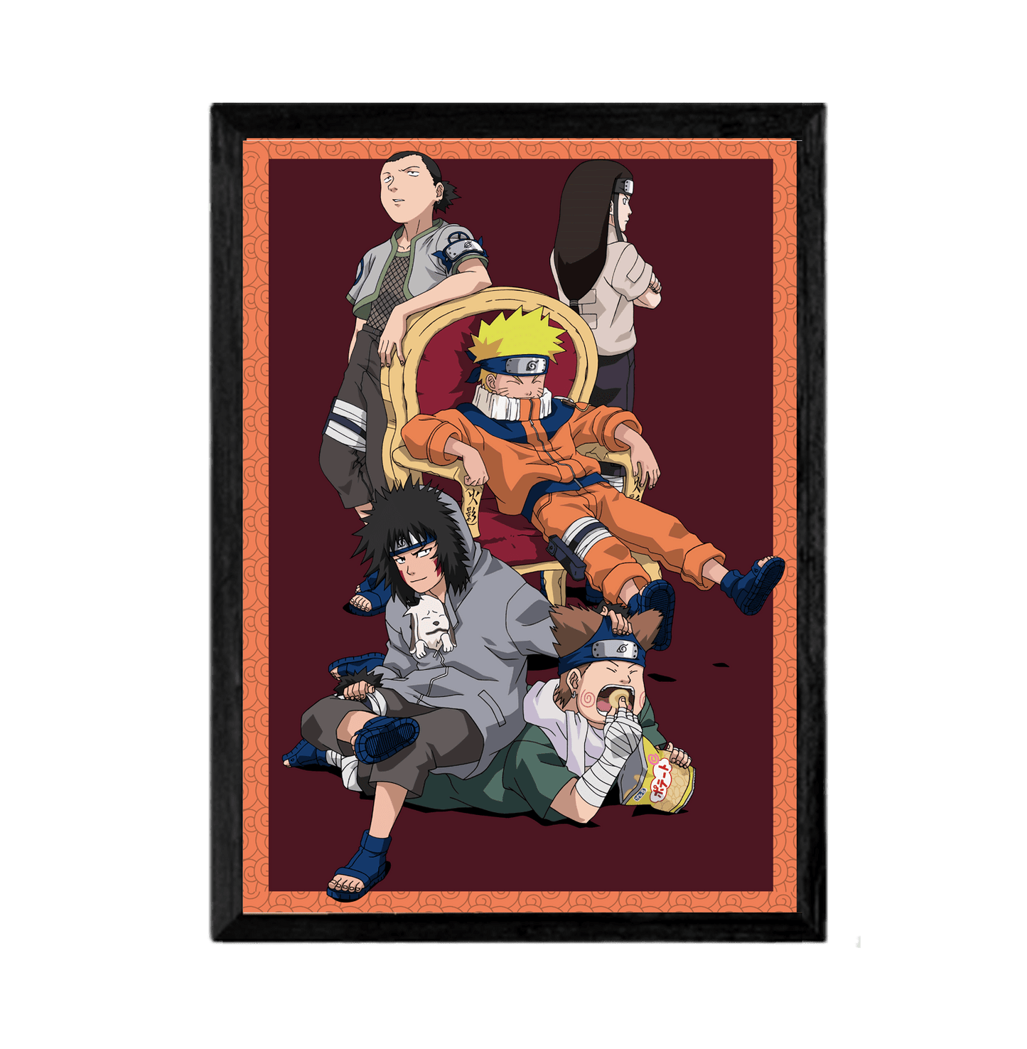 Naruto Shikamaru Team Minitokya Framed Poster - www.entertainmentstore.in