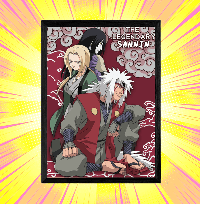 Naruto The Legendary Sannin Framed Poster - www.entertainmentstore.in