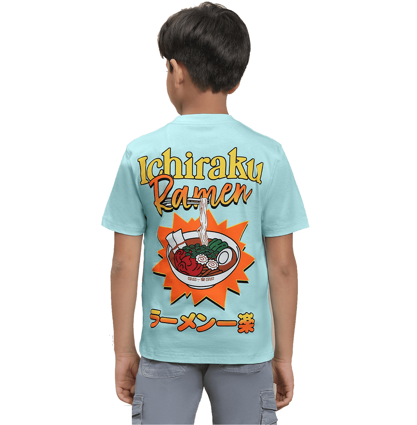 Naruto 4015 Pastel Turquise Kids T Shirt - www.entertainmentstore.in