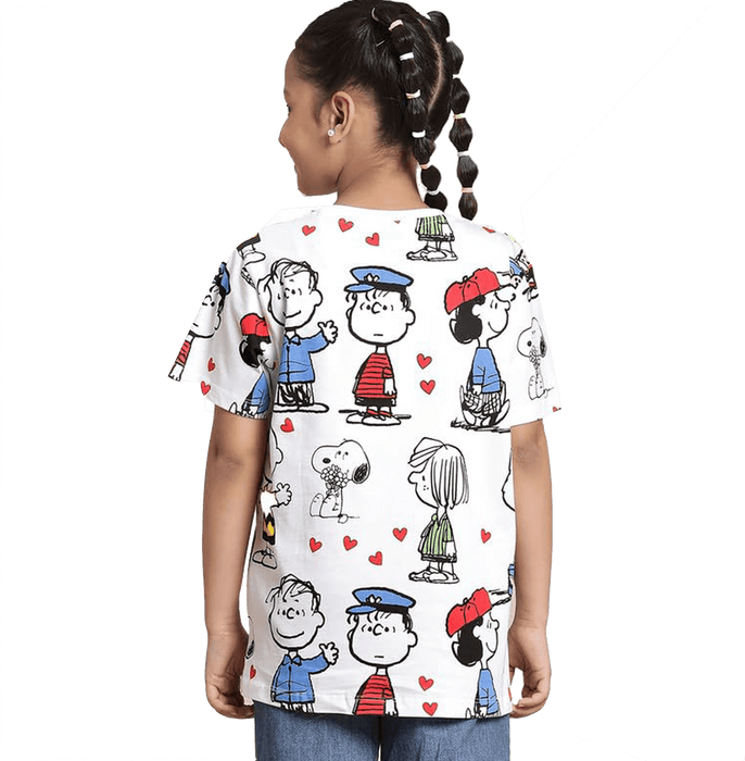Peanuts 3275 White Kids T Shirt - www.entertainmentstore.in