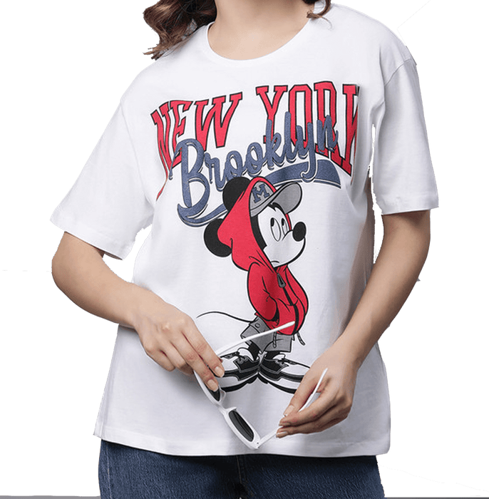 Mickey & Friends 3950 White  Mens T Shirt - www.entertainmentstore.in