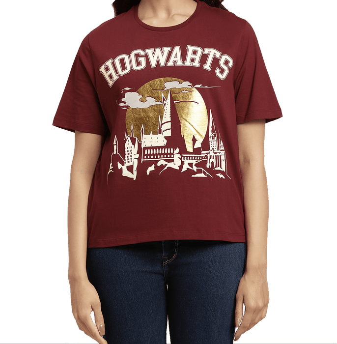Harry Potter 0290 Brick Red Mens T Shirt - www.entertainmentstore.in