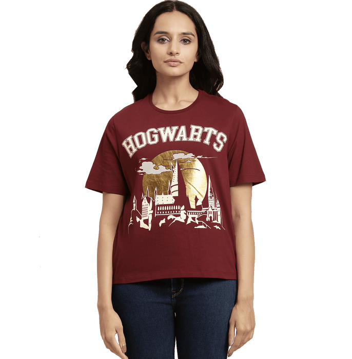 Harry Potter 0290 Brick Red Mens T Shirt - www.entertainmentstore.in