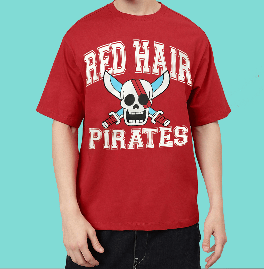 One Piece 2837 Maroon Mens T Shirt