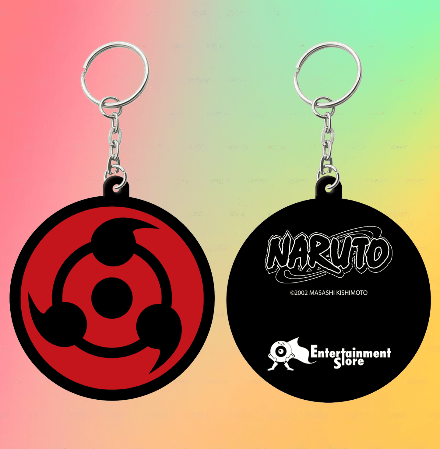 Naruto Sharinagan Doubleside Keychain