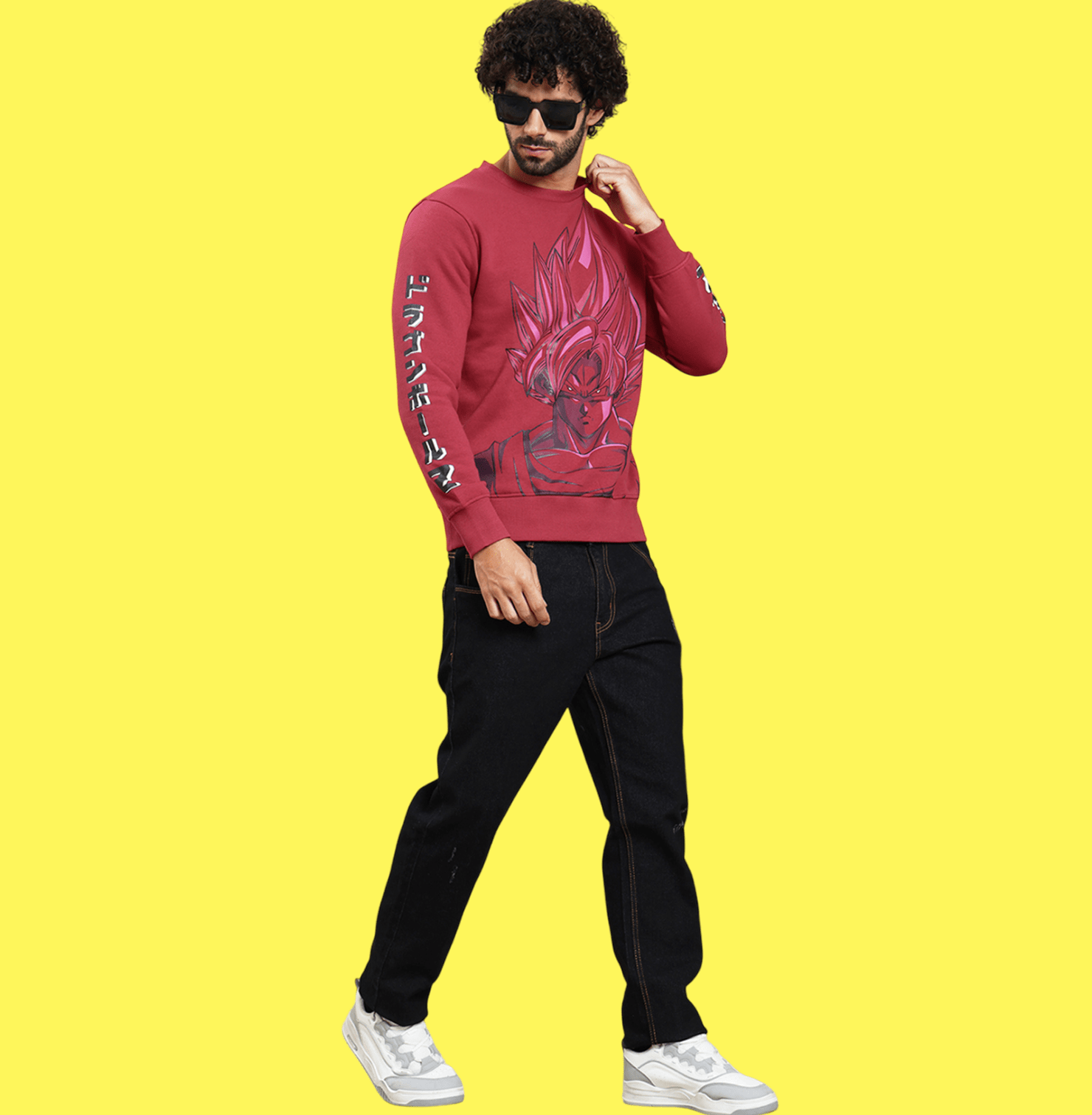 Dragon Ball Z 0141 Cranberry Sweatshirt