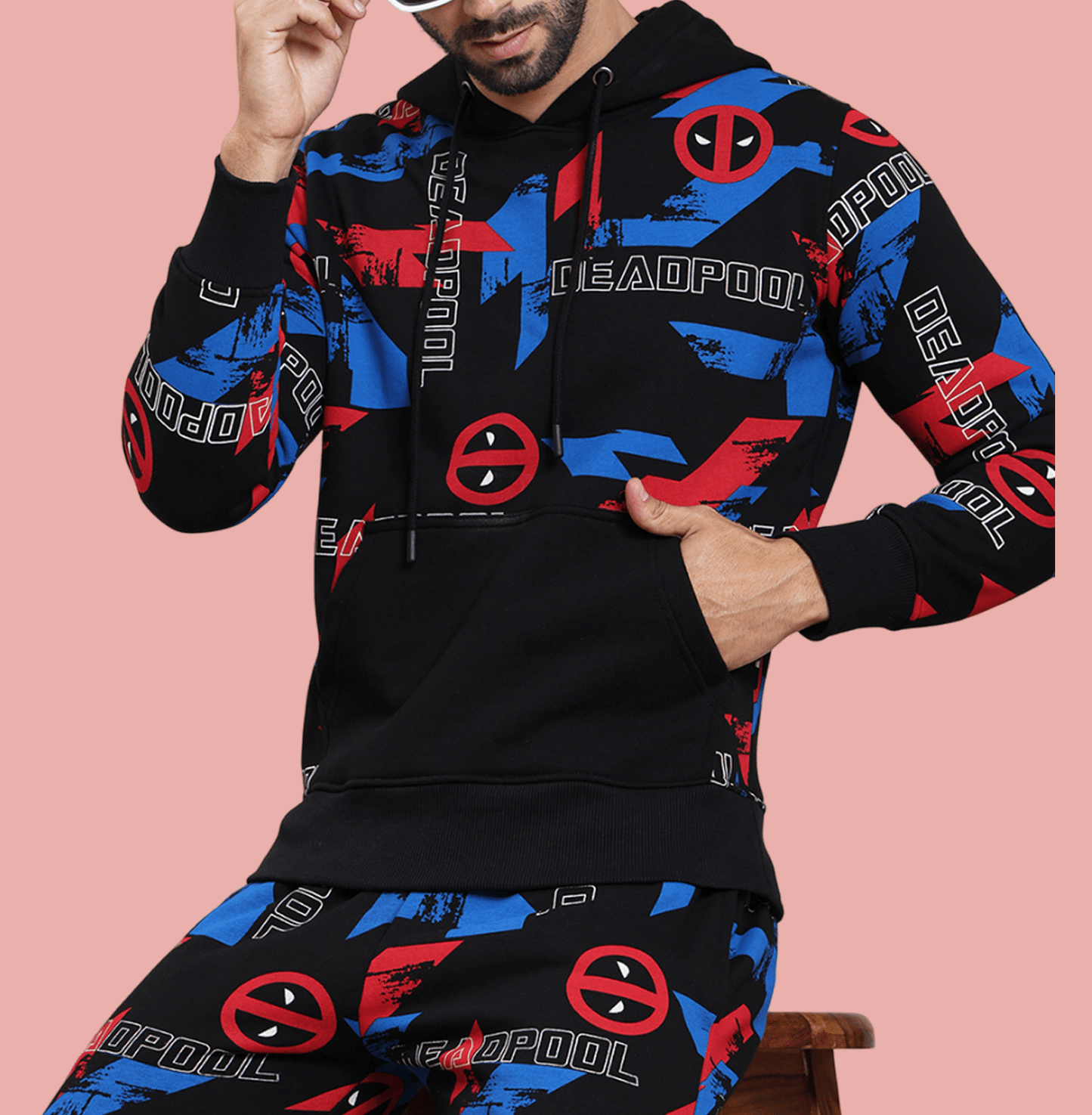 Deadpool 1989 Black Hoodie