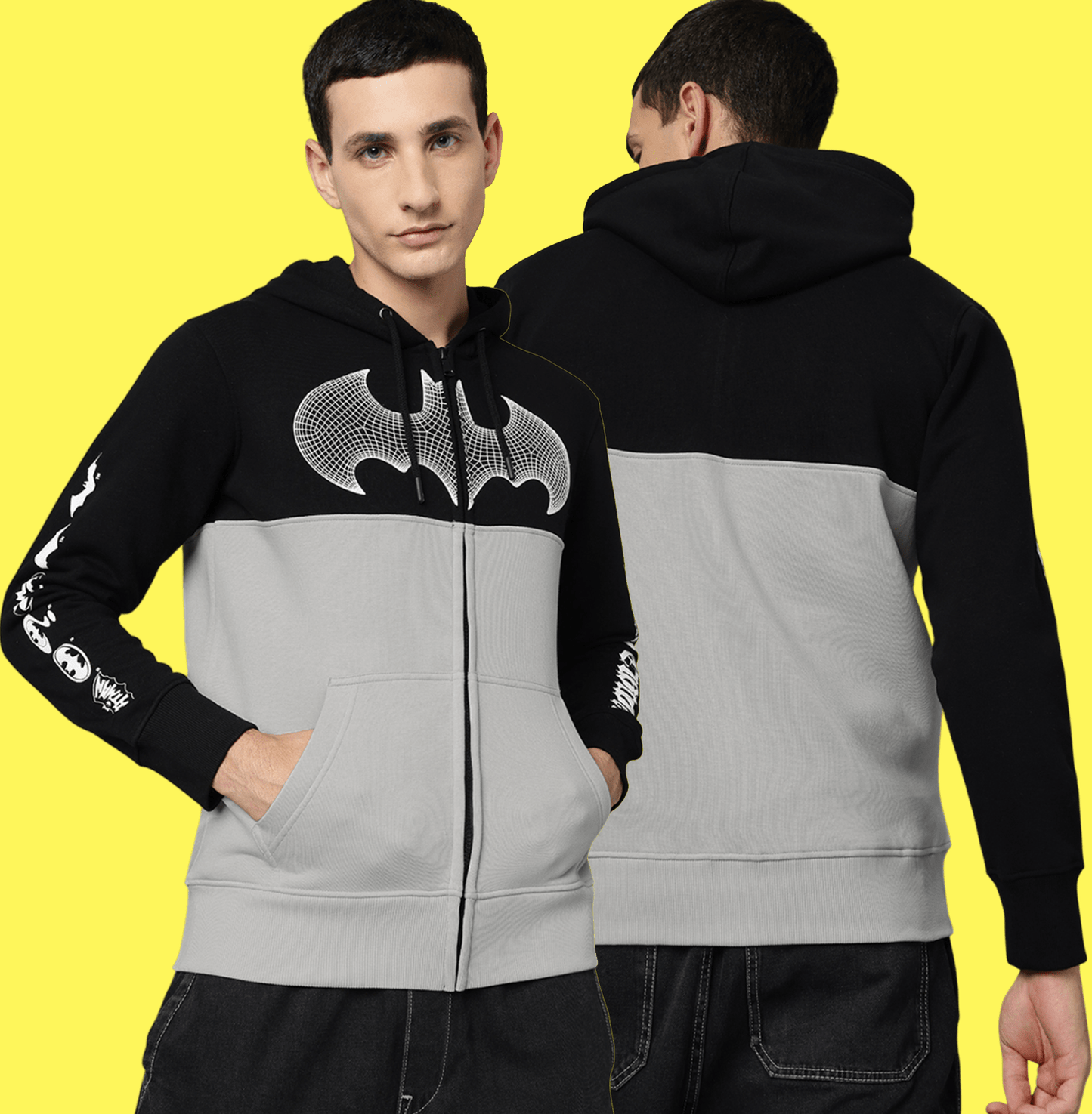 Batman 0216 Black/Dawn Grey Hoodie