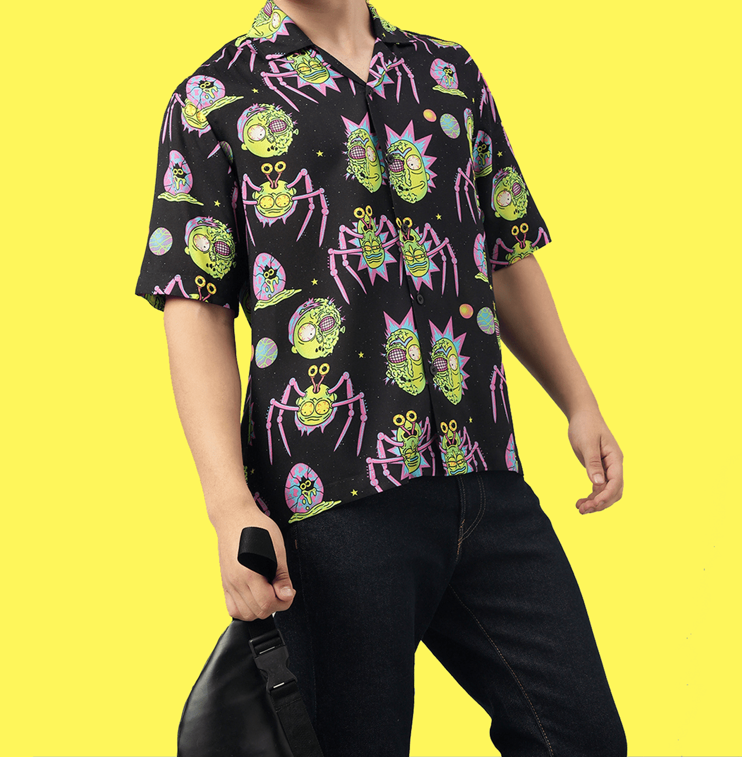 Rick And Morty 0672 Black Mens Shirt