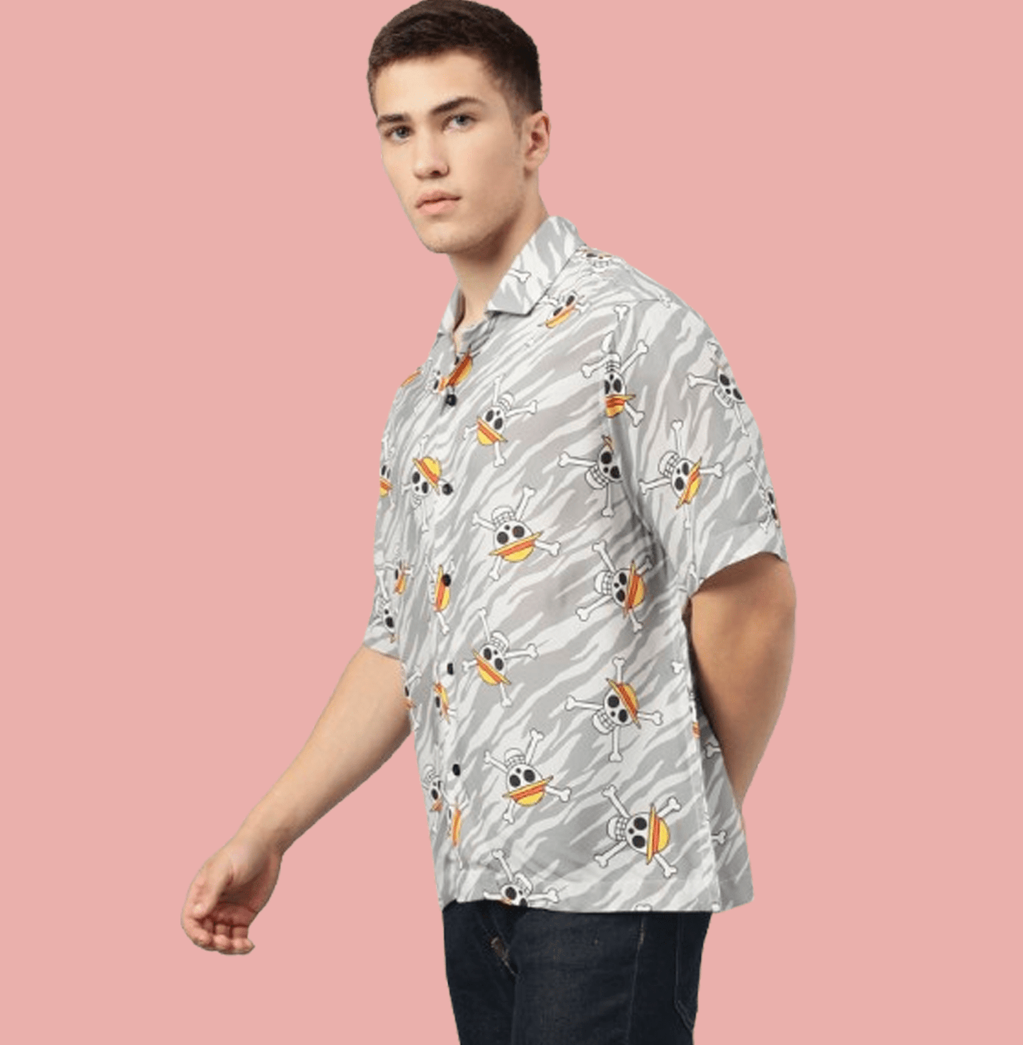 One Piece 0673 Grey Mens Shirt