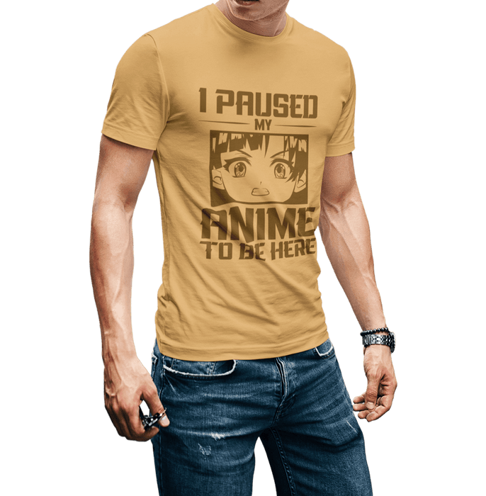 Anime Generic Paused Anime Brown Oversized  Mens T Shirt - www.entertainmentstore.in