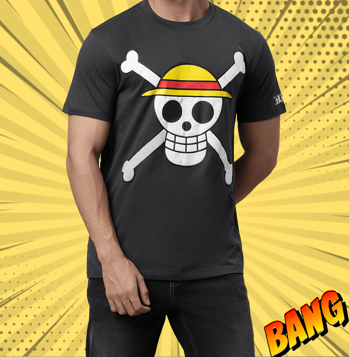 One Piece 1491 Charcoal Mens T Shirt - www.entertainmentstore.in