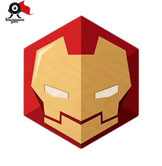 Ironman Kawaii Hexagon Personalised Wooden Fridge Magnet