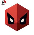 Deadpool Kawaii Hexagon Personalised Wooden Fridge Magnet