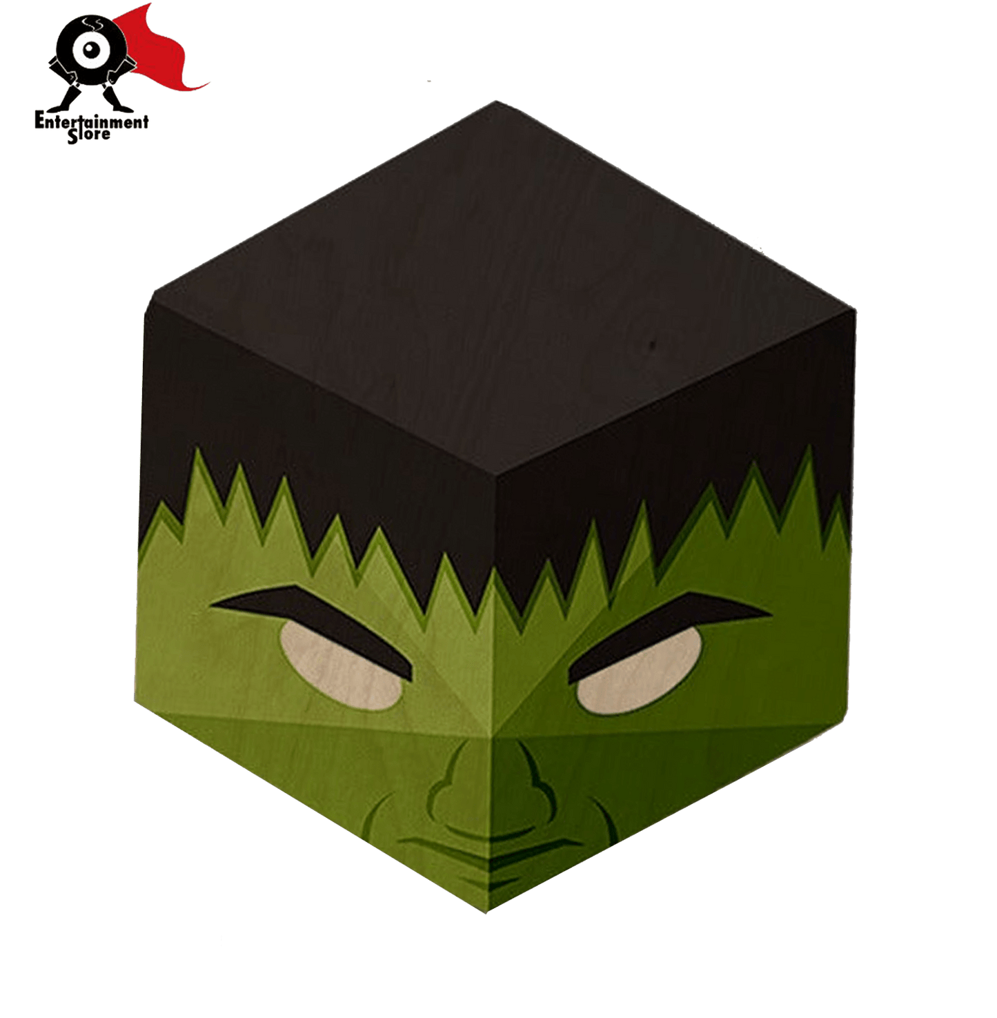 Hulk Kawaii Hexagon Personalised Wooden Fridge Magnet