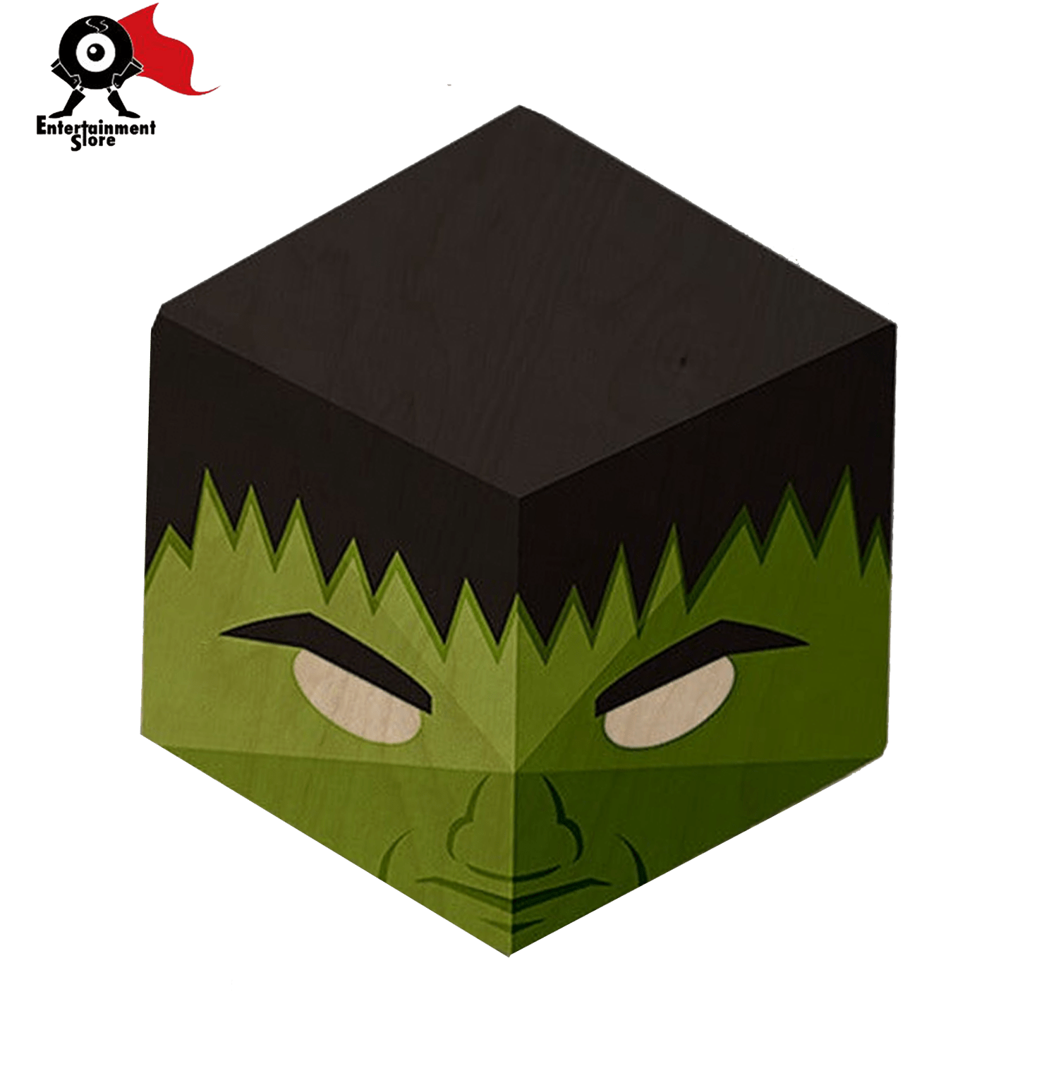 Hulk Kawaii Hexagon Personalised Wooden Fridge Magnet