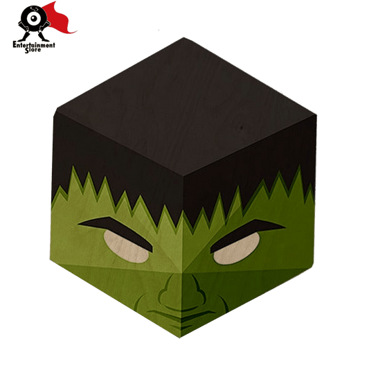 Hulk Kawaii Hexagon Personalised Wooden Fridge Magnet