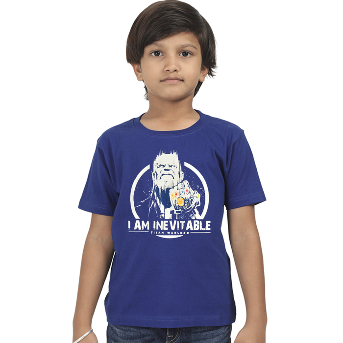 Thanos Glow in the Dark Blue Kids T Shirt - www.entertainmentstore.in
