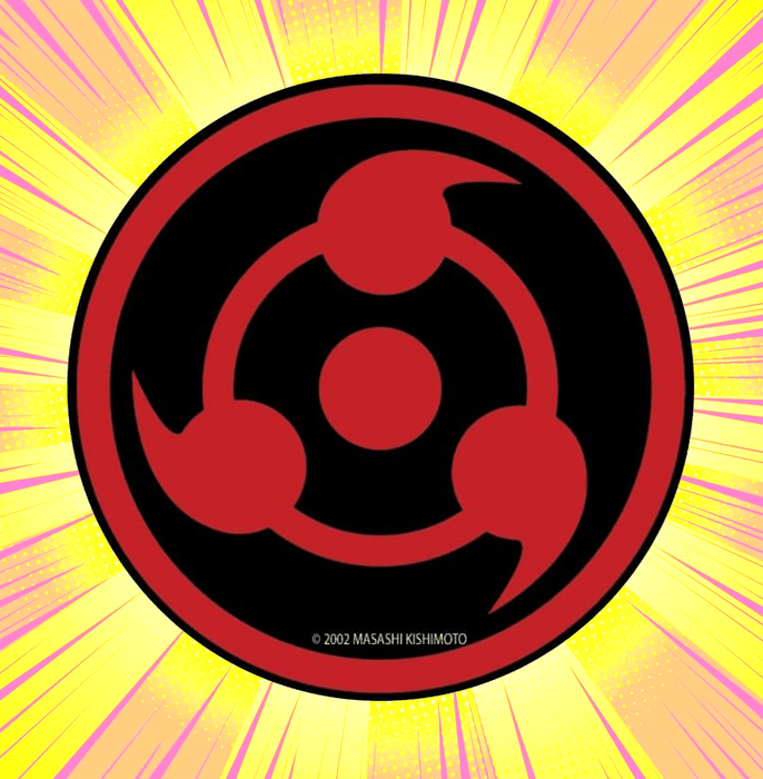Naruto Sharingaan Matte Button Badge - www.entertainmentstore.in
