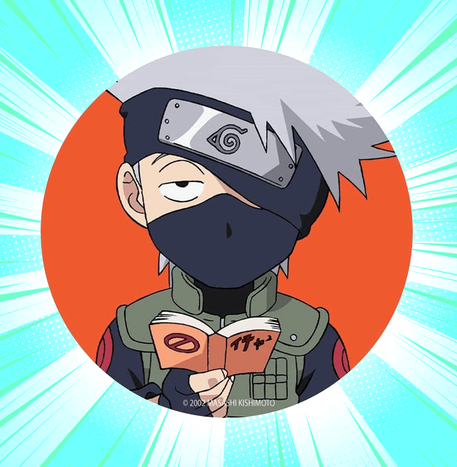 Naruto Kakashi Chibi Glossy Button Badge - www.entertainmentstore.in