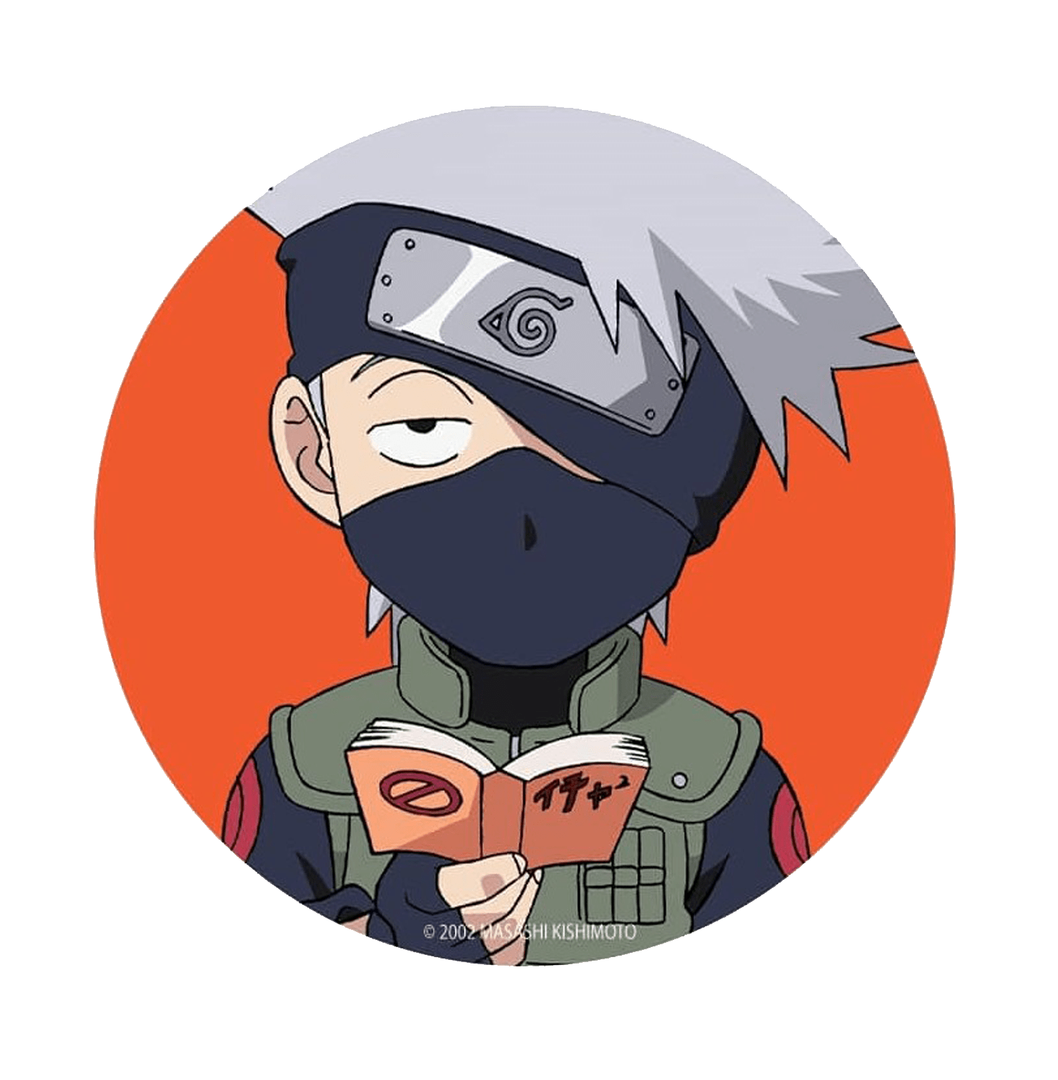 Naruto Kakashi Chibi Glossy Button Badge - www.entertainmentstore.in