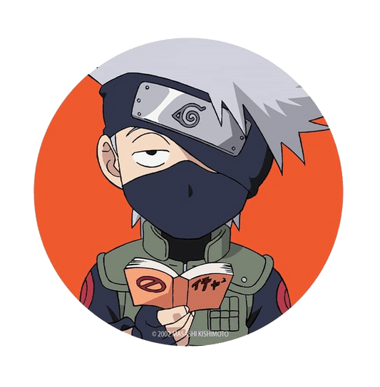 Naruto Kakashi Chibi Glossy Button Badge - www.entertainmentstore.in