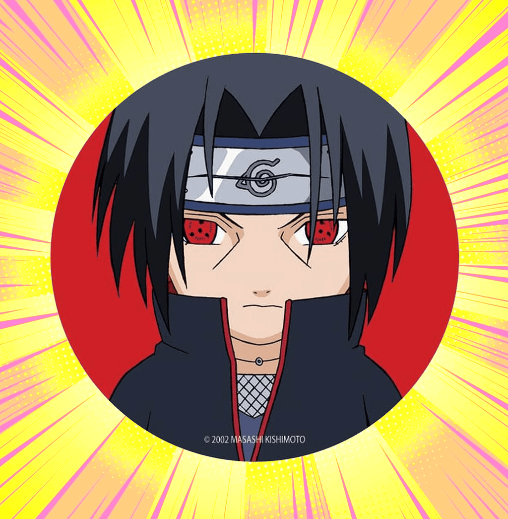 Naruto Itachi Glossy Button Badge - www.entertainmentstore.in