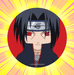 Naruto Itachi Glossy Button Badge - www.entertainmentstore.in