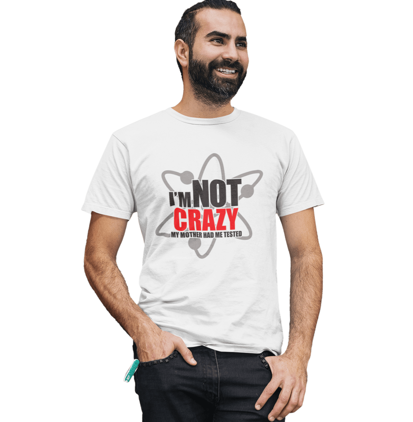 Big Bang Theory I Am Not Crazy White T Shirt - www.entertainmentstore.in