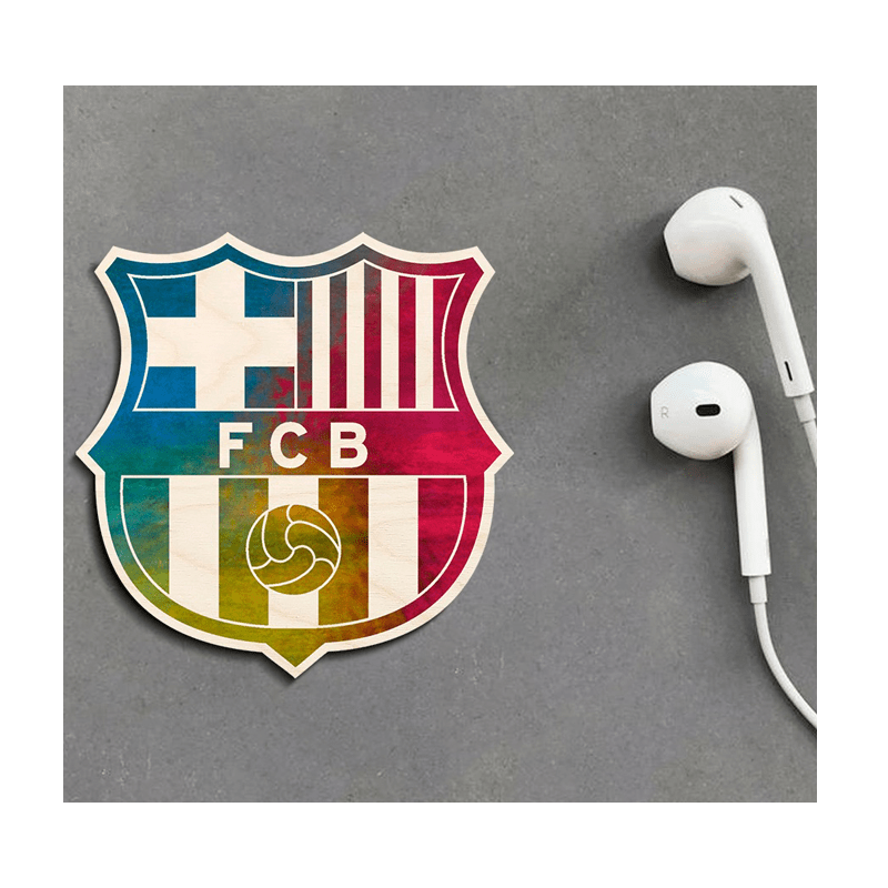 FC Barcelona Wooden Fridge Magnet - www.entertainmentstore.in