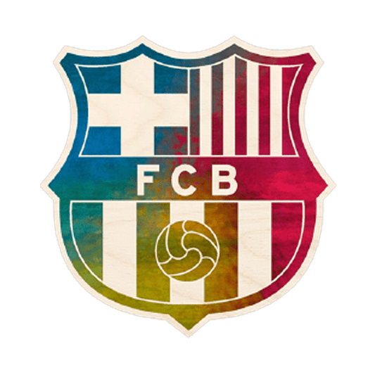 FC Barcelona Wooden Fridge Magnet - www.entertainmentstore.in